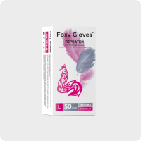 Перчатки нитрил Foxy Gloves, розовые 3,5 г/шт.