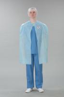 Накидка для посетителей дл. 100см., на завязках, СМС 42г/м2, 10 шт/упак.