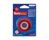 Лента двухсторонняя монтажная прозрачная (06 мм х 1,51 м)