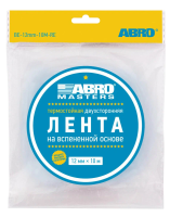 Лента двухсторонняя на вспененной EVA основе черная (12 мм х 10 м)